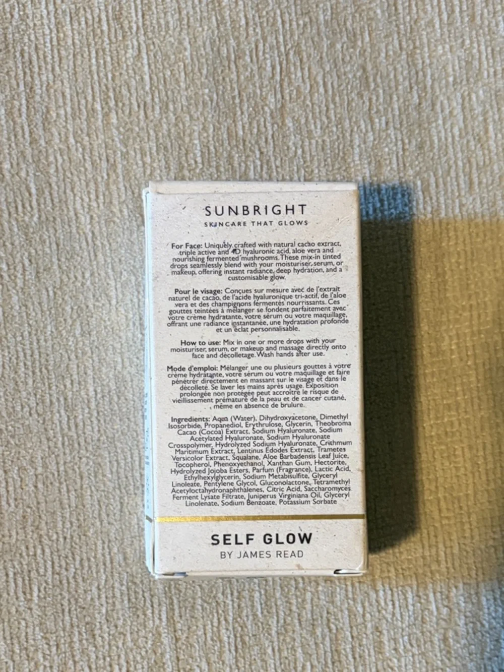 Self Glow by James Read Sunbright Tinted Tan Drops Tanning 1 oz 30ml NEW NIB NWT